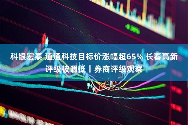 科银宏泰 道通科技目标价涨幅超65% 长春高新评级被调低丨券商评级观察